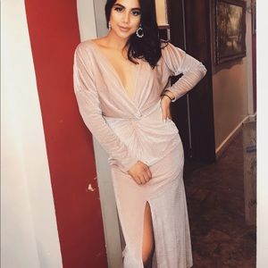 long sleeve maxi dress